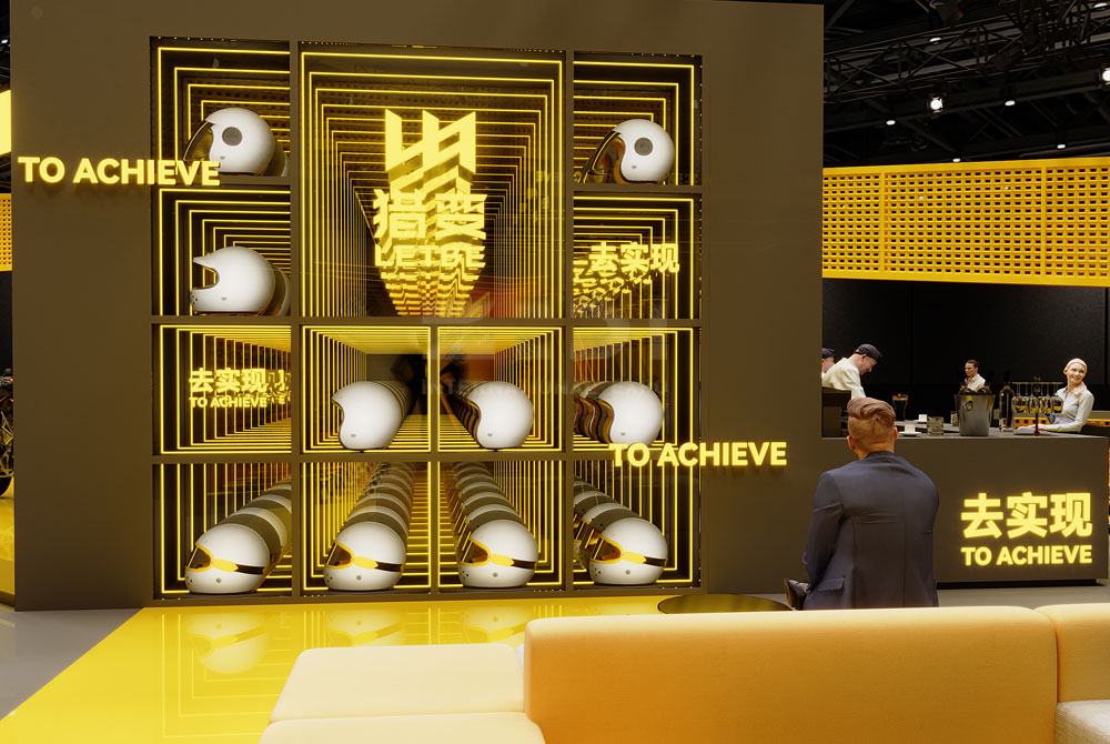 摩托車展覽設(shè)計(jì)效果圖