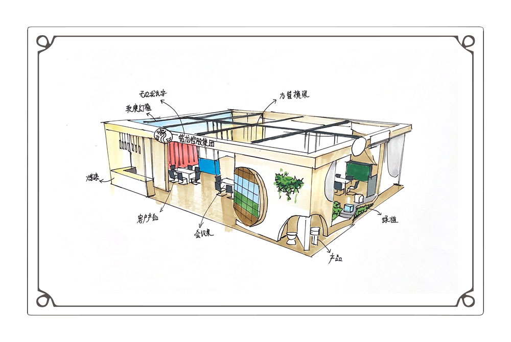 上海面料紡織展覽搭建設計項目